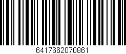 Código de barras (EAN, GTIN, SKU, ISBN): '6417662070861'