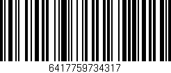Código de barras (EAN, GTIN, SKU, ISBN): '6417759734317'