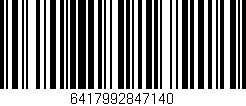 Código de barras (EAN, GTIN, SKU, ISBN): '6417992847140'