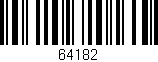 Código de barras (EAN, GTIN, SKU, ISBN): '64182'