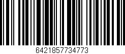 Código de barras (EAN, GTIN, SKU, ISBN): '6421857734773'