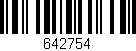 Código de barras (EAN, GTIN, SKU, ISBN): '642754'
