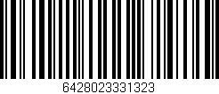 Código de barras (EAN, GTIN, SKU, ISBN): '6428023331323'