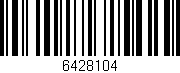 Código de barras (EAN, GTIN, SKU, ISBN): '6428104'