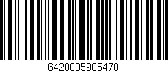 Código de barras (EAN, GTIN, SKU, ISBN): '6428805985478'