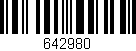 Código de barras (EAN, GTIN, SKU, ISBN): '642980'