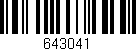 Código de barras (EAN, GTIN, SKU, ISBN): '643041'