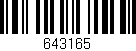 Código de barras (EAN, GTIN, SKU, ISBN): '643165'