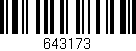 Código de barras (EAN, GTIN, SKU, ISBN): '643173'