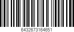 Código de barras (EAN, GTIN, SKU, ISBN): '6432673164651'