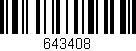 Código de barras (EAN, GTIN, SKU, ISBN): '643408'