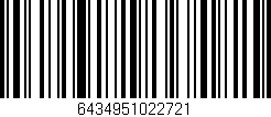Código de barras (EAN, GTIN, SKU, ISBN): '6434951022721'