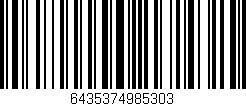 Código de barras (EAN, GTIN, SKU, ISBN): '6435374985303'