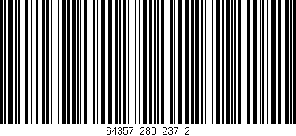 Código de barras (EAN, GTIN, SKU, ISBN): '64357_280_237_2'