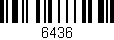 Código de barras (EAN, GTIN, SKU, ISBN): '6436'