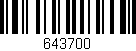 Código de barras (EAN, GTIN, SKU, ISBN): '643700'