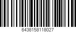 Código de barras (EAN, GTIN, SKU, ISBN): '6438158118027'