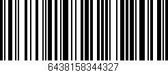 Código de barras (EAN, GTIN, SKU, ISBN): '6438158344327'