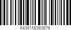 Código de barras (EAN, GTIN, SKU, ISBN): '6438158363878'