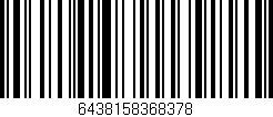 Código de barras (EAN, GTIN, SKU, ISBN): '6438158368378'