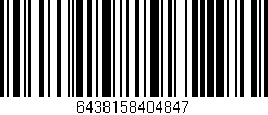 Código de barras (EAN, GTIN, SKU, ISBN): '6438158404847'