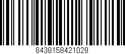 Código de barras (EAN, GTIN, SKU, ISBN): '6438158421028'