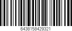 Código de barras (EAN, GTIN, SKU, ISBN): '6438158429321'