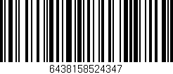 Código de barras (EAN, GTIN, SKU, ISBN): '6438158524347'