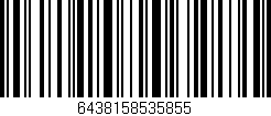 Código de barras (EAN, GTIN, SKU, ISBN): '6438158535855'