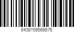Código de barras (EAN, GTIN, SKU, ISBN): '6438158566675'
