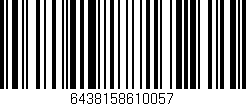 Código de barras (EAN, GTIN, SKU, ISBN): '6438158610057'