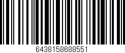 Código de barras (EAN, GTIN, SKU, ISBN): '6438158688551'