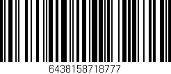 Código de barras (EAN, GTIN, SKU, ISBN): '6438158718777'