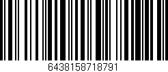 Código de barras (EAN, GTIN, SKU, ISBN): '6438158718791'
