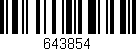 Código de barras (EAN, GTIN, SKU, ISBN): '643854'