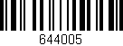 Código de barras (EAN, GTIN, SKU, ISBN): '644005'