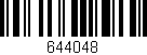 Código de barras (EAN, GTIN, SKU, ISBN): '644048'
