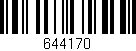 Código de barras (EAN, GTIN, SKU, ISBN): '644170'