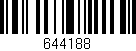 Código de barras (EAN, GTIN, SKU, ISBN): '644188'