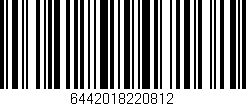 Código de barras (EAN, GTIN, SKU, ISBN): '6442018220812'