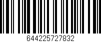 Código de barras (EAN, GTIN, SKU, ISBN): '644225727832'