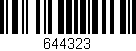 Código de barras (EAN, GTIN, SKU, ISBN): '644323'