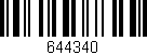 Código de barras (EAN, GTIN, SKU, ISBN): '644340'