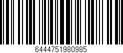 Código de barras (EAN, GTIN, SKU, ISBN): '6444751980985'