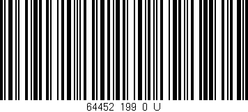 Código de barras (EAN, GTIN, SKU, ISBN): '64452_199_0_U'