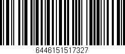 Código de barras (EAN, GTIN, SKU, ISBN): '6446151517327'