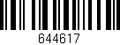 Código de barras (EAN, GTIN, SKU, ISBN): '644617'
