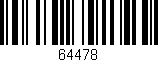 Código de barras (EAN, GTIN, SKU, ISBN): '64478'