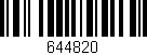 Código de barras (EAN, GTIN, SKU, ISBN): '644820'