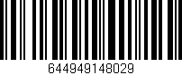 Código de barras (EAN, GTIN, SKU, ISBN): '644949148029'